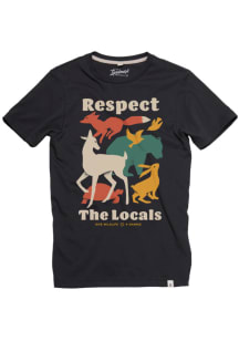 Colorado Navy Blue Respect the Locals Short Sleeve Fashion T Shirt