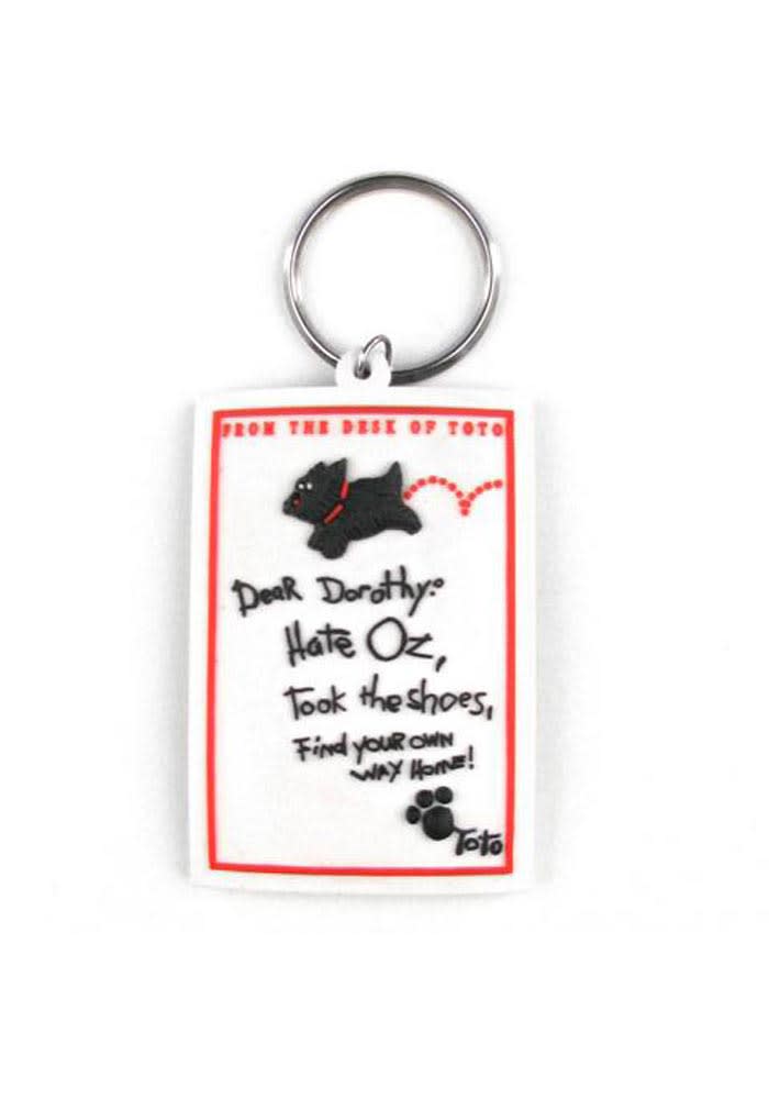 Dear Dorothy Letter from Toto Keychain