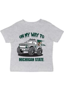 Infant Michigan State Spartans Grey Vive La Fete On My Way Short Sleeve T-Shirt