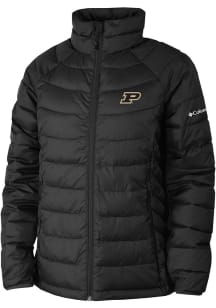 Womens Purdue Boilermakers Black Columbia Powder Lite Heavy Weight Jacket
