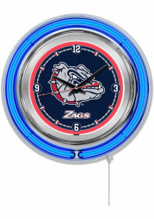Gonzaga Bulldogs Double Neon Wall Clock