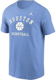Nike Houston Cougars Houston Blue DriFit Basketball Jordan Short Sleeve T Shirt