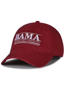 Alabama Crimson Tide Bar Unstructured Adjustable Hat - Red
