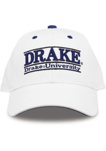 Drake Bulldogs The Game Bar Adjustable Hat - White