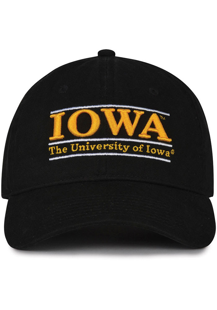 Iowa Hawkeyes Bar Unstructured Adjustable Hat - Black
