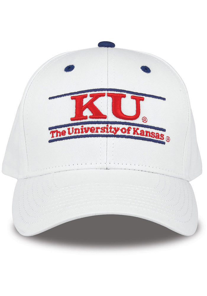 Kansas Jayhawks The Game Bar Adjustable Hat - White