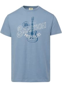 Branson Light Blue Country Muisic Short Sleeve Fashion T Shirt