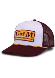 Minnesota Golden Gophers White Bar Patch Adjustable Hat