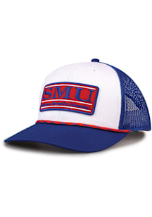 SMU Mustangs Bar Patch Adjustable Hat - White