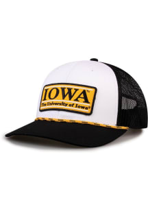 Iowa Hawkeyes White Rope Trucker Adjustable Hat