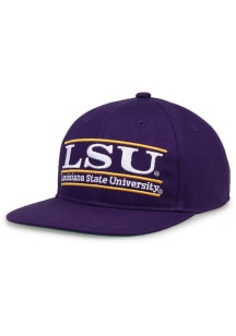 LSU Tigers Purple Retro Bar TC Mens Snapback Hat