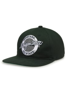Michigan State Spartans Green Retro Circle TC Mens Snapback Hat