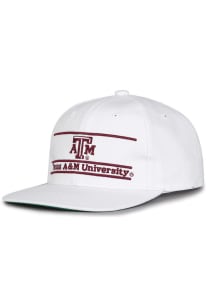 Texas A&amp;M Aggies White Retro Bar White Mens Snapback Hat