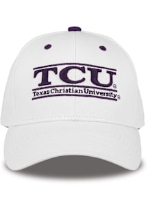 TCU Horned Frogs The Bar Cap Adjustable Hat - White