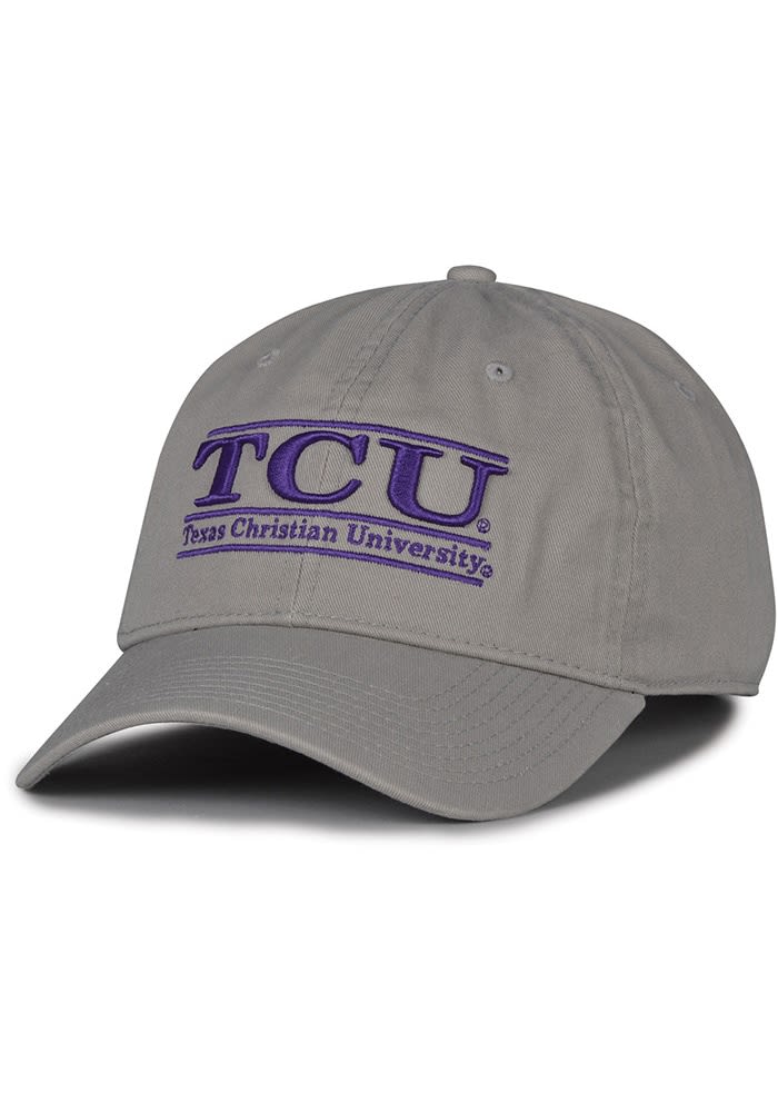 TCU Horned Frogs GREY Team Color Bar Adjustable Hat - 11480261