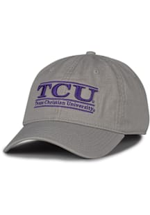 TCU Horned Frogs Team Color Bar Adjustable Hat - Grey