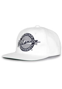 Villanova Wildcats White Retro Circle White Mens Snapback Hat