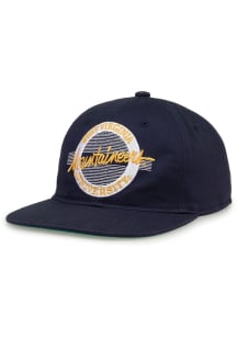 West Virginia Mountaineers Blue Retro Circle TC Mens Snapback Hat