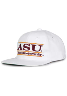 Arizona State Sun Devils White Retro Bar White Mens Snapback Hat