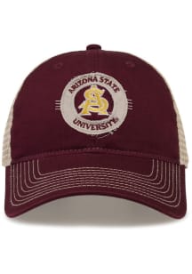 Arizona State Sun Devils Circle Trucker Adjustable Hat - Red