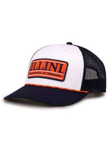 Illinois Fighting Illini White Rope Trucker Adjustable Hat