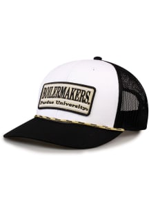 Purdue Boilermakers White Rope Trucker Adjustable Hat