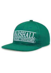 Marshall Thundering Herd Green Retro Bar Mens Snapback Hat