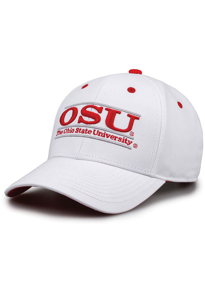 Ohio State Buckeyes Retro Bar Adjustable Hat - White