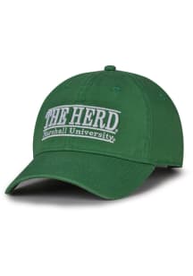 Marshall Thundering Herd Relaxed Retro Bar Design Adjustable Hat - Green