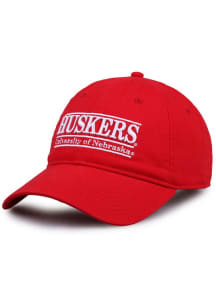 Nebraska Cornhuskers Red Relaxed Retro Bar Adjustable Hat