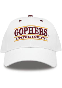 Minnesota Golden Gophers White Retro Bar Nickname Adjustable Hat