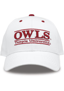 Temple Owls Retro Bar Nickname Adjustable Hat - White