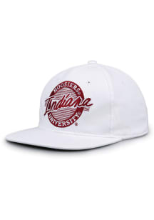 Retro Circle Indiana Hoosiers Mens Snapback - White