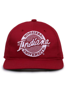 Indiana Hoosiers Cardinal Retro Circle Mens Snapback Hat