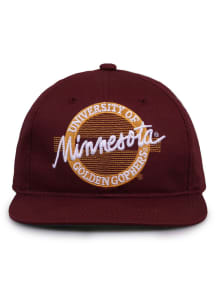 Retro Circle Minnesota Golden Gophers Mens Snapback - Maroon