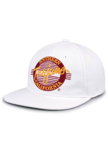 Retro Circle USC Trojans Mens Snapback - White