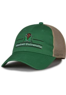 Marshall Thundering Herd Split Bar Trucker Adjustable Hat - Green