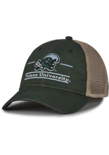 Tulane Green Wave Split Bar Trucker Adjustable Hat - Green