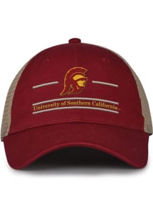 USC Trojans Cardinal Split Bar Trucker Adjustable Hat