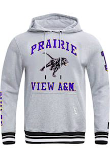Pro Standard Prairie View A&M Panthers Mens Grey Stacked Logo Fashion Hood