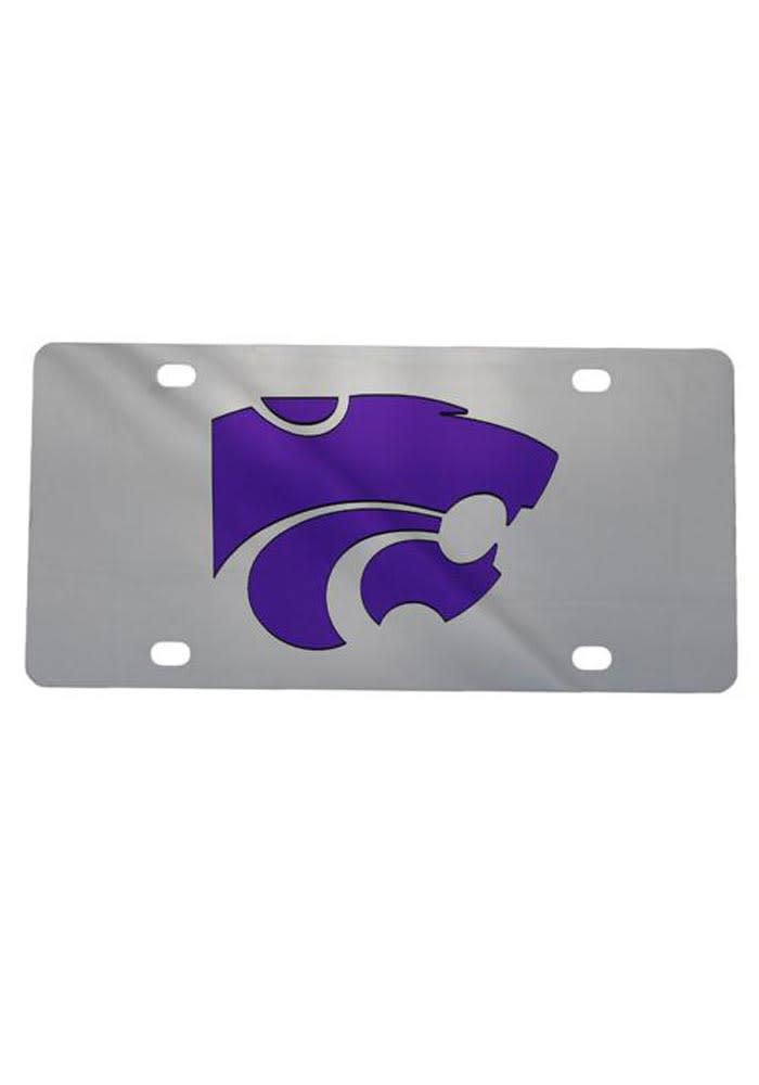 K-State Wildcats License Plate- K-State Wildcats Team Logo Stainless ...