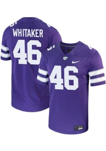 Darien Whitaker Nike Mens Purple K-State Wildcats NIL Football Jersey
