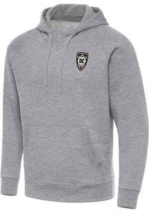 Antigua Orange County SC Mens Grey Victory Long Sleeve Hoodie