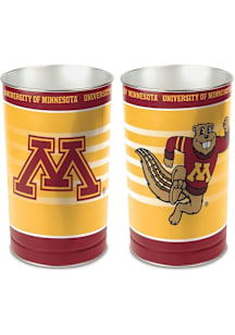 Maroon Minnesota Golden Gophers Tapered Waste Basket