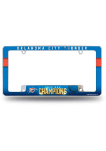Oklahoma City Thunder 2025 Finals Champions License Plate Frame - Navy Blue