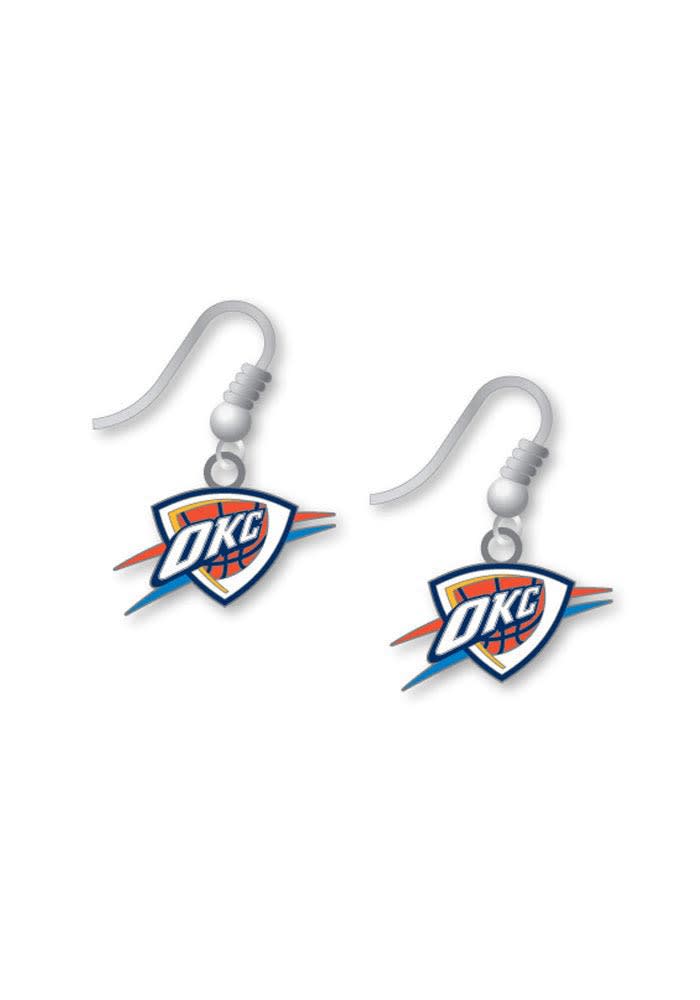 Oklahoma City Thunder Logo Dangle Womens Earrings