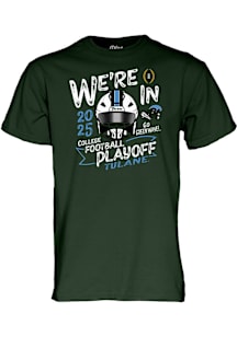 Blue 84 Tulane Green Wave Green 2025 CFP Bound Short Sleeve T Shirt