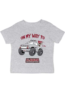 Vive La Fete Alabama Crimson Tide Infant On My Way Short Sleeve T-Shirt Grey