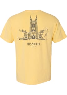 Summit Sportswear Missouri Tigers Womens Yellow Alumni Short Sleeve T-Shirt
