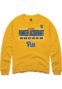 Claire Pannier Jacquemart Rally Mens Gold Pitt Panthers NIL Stacked Box Player Crew
